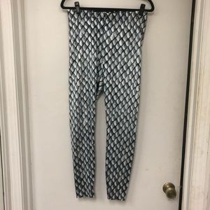 BlackMilk Luxe Silver Dragon Scales Leggings